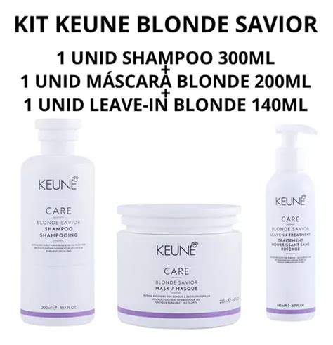 Kit Keune Blonde Savior Care S 300ml M 200ml Leave 140ml
