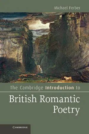 PDF The Cambridge Introduction To British Romantic Poetry By Michael