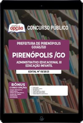 Apostila Prefeitura de Pirenópolis GO em PDF Administrativo