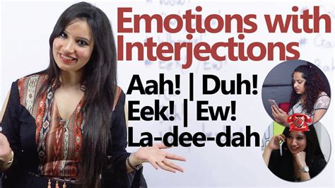 Learn To Express Emotions Through Interjections Spoken English Lesson Telephone Conversation