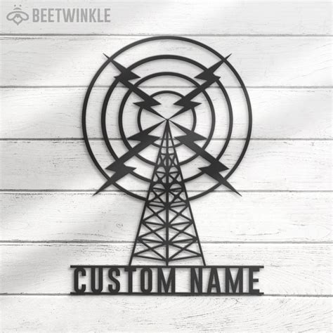 Custom Ham Radio Metal Wall Art Led Light Personalized Amateur Etsy