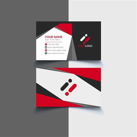 Premium Vector Corporate Business Card Design Template Vector