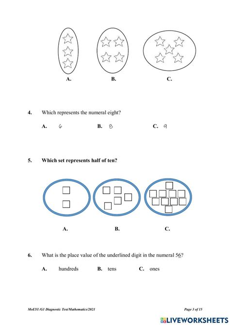 3363262 Grade 2 Mathematics Diagnostic Test