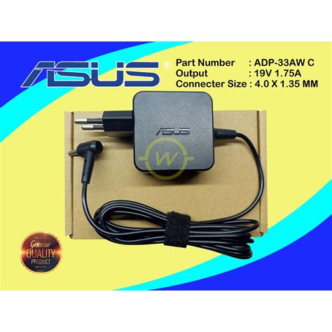 Jual Original Charger Adaptor Laptop Asus 19v 175a Dc 40x135mm Plugin Shopee Indonesia