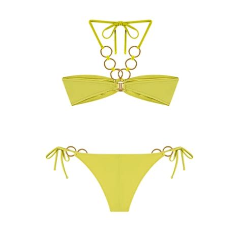 Shikoo Swimwear Yeşil Sofya Straplez Bikini Takımı hipicon