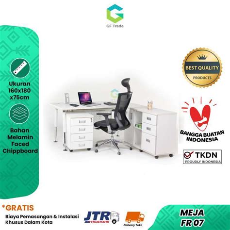 Jual Meja Kerja Meja Kantor Direktur Modern Minimalis FR 07 BARU Di