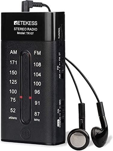 Retekess TR107 Pocket Mini Radio Supports FM Stereo And Bass Boost