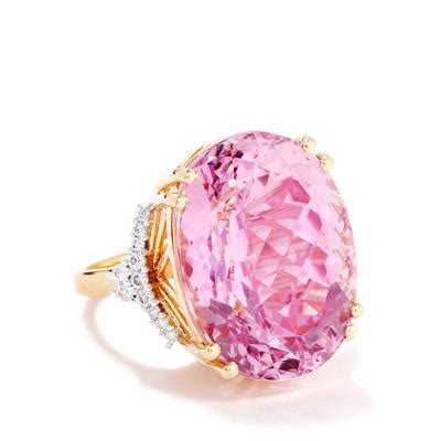 Minas Gerais Kunzite Diamond K Gold Lorique Ring Mtgw Cts