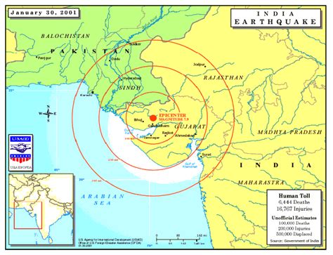 India - Earthquake Fact Sheet #5, Fiscal Year (FY) 2001 - India | ReliefWeb