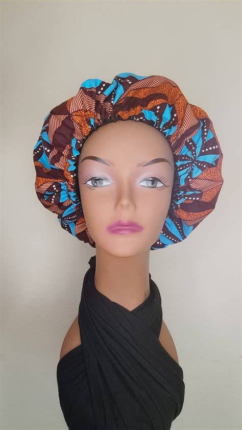 Reversible Satin Lined African Ankara Print Bonnet Satin Hats Etsy