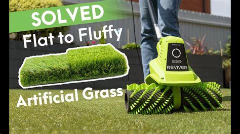 Greensweep Reviver Artificial Grass Sweeper And Restorer Flat To Fluffy Turf Youtube