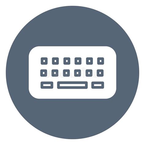 Teclado De Ordenador Icono De Vector Aislado Totalmente Editable Stock De Ilustración