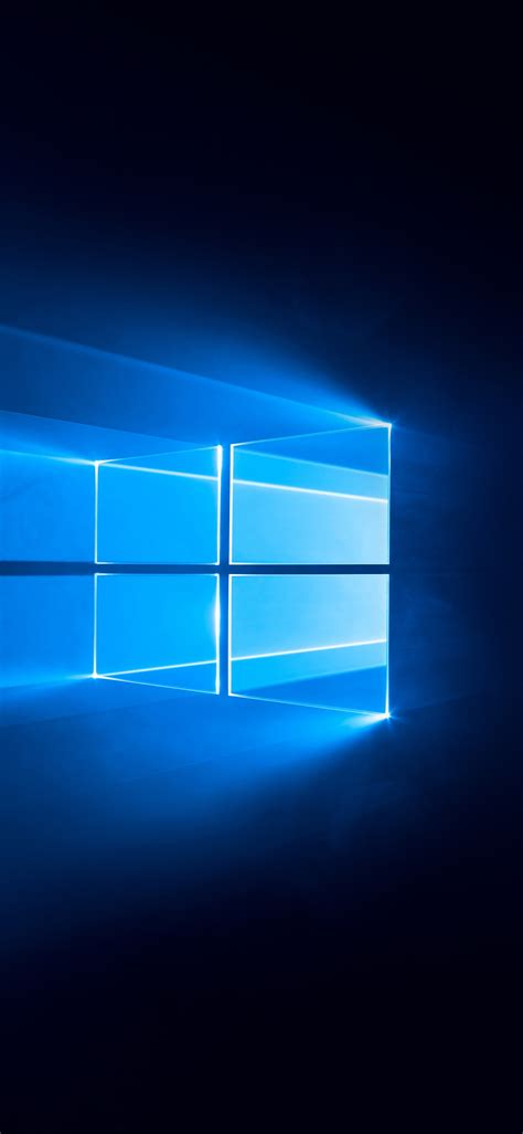 Windows 10 Wallpaper 4K, Dark, Blue background, 5K, 8K