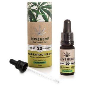 Love Hemp 2000mg 20 CBD olaj borsmenta ízesítéssel 10ml vásárlás