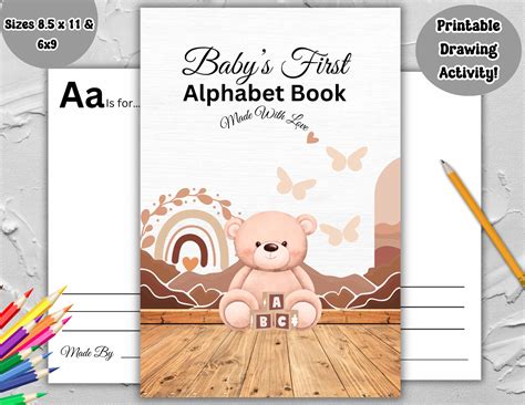 ABC Book Baby Alphabet Book Baby Shower Gifts Baby Shower Games