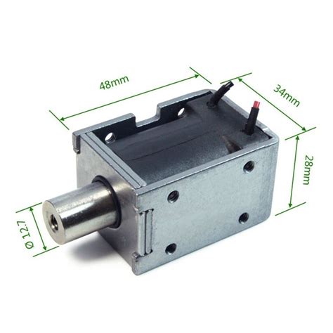 DC24V Open Frame Push Pull Linear Solenoid For Bicycle Rental System