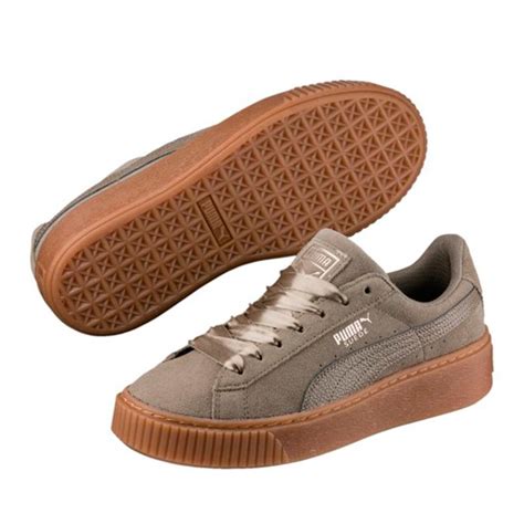 Puma Suede Platform Bubble Sneaker Damen Khaki F Freizeitschuh