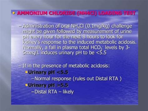 Renal Tubular Acidosis Ppt