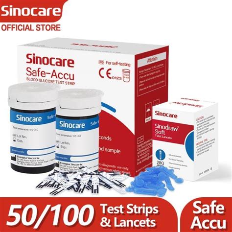 Sinocare X Test Strips And Lancets Kit Suit For Sinocare Safe