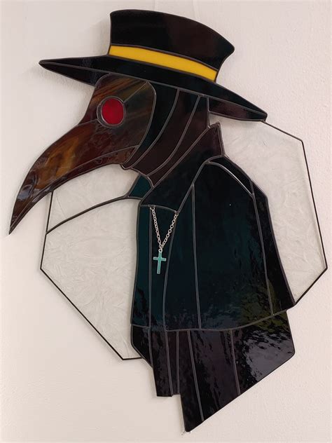 Plague Doctor Stained Glass Etsy