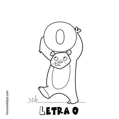 Letra O Dibujos Para Colorear