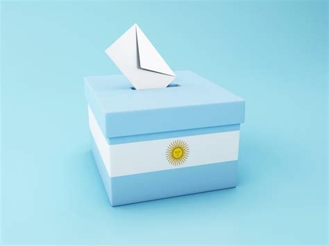 Urna 3d Elecciones Argentina 2019 Foto Premium