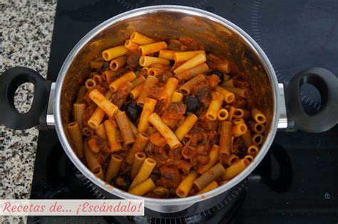 Pasta con verduras al estilo caponata siciliana Receta fácil Recetas