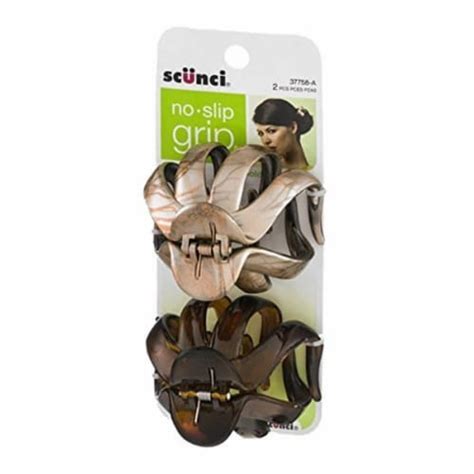 Scunci Pc No Slip Grip Cm Hairstyling Jaw Clip Set Pack Of