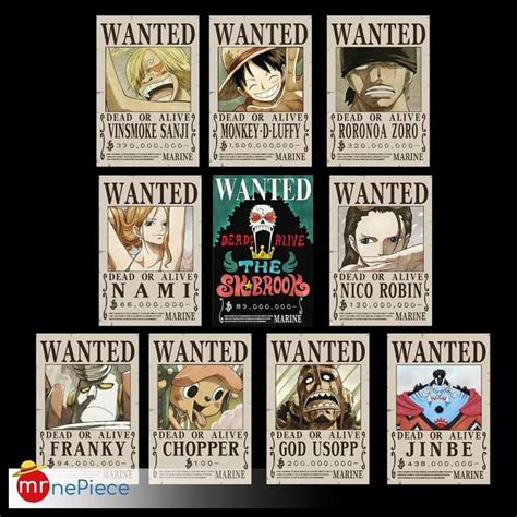 Jual Poster Bounty Mugiwara Pirate Anime One Piece LIMITED EDITION