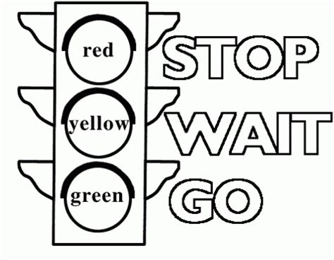 Traffic Signs Coloring Pages At Free Printable