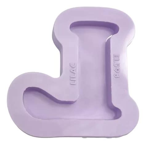 Molde De Silicone Para Resina Letra L Chunky Invertida Mercadolivre