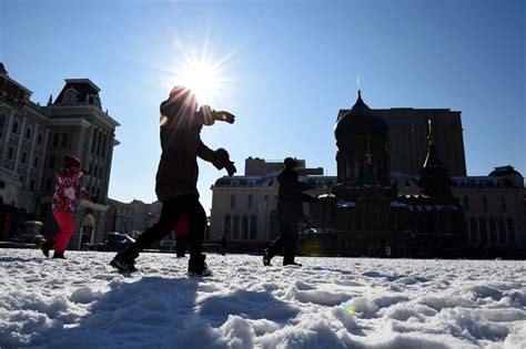 Snow Blankets Harbin Chinadaily Cn