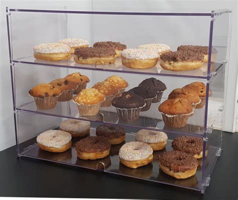 Large Clear Bakery Cake Display Cases