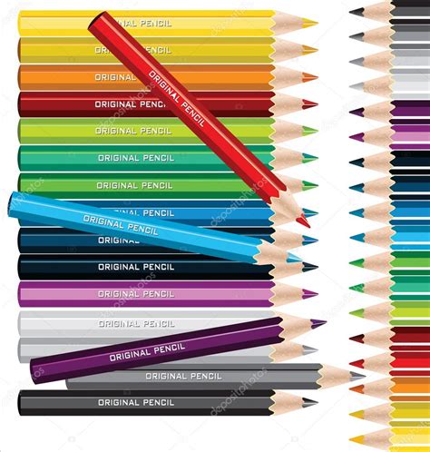 Different Colored Pencils Stock Vector Image By ©creative 4m 10719153