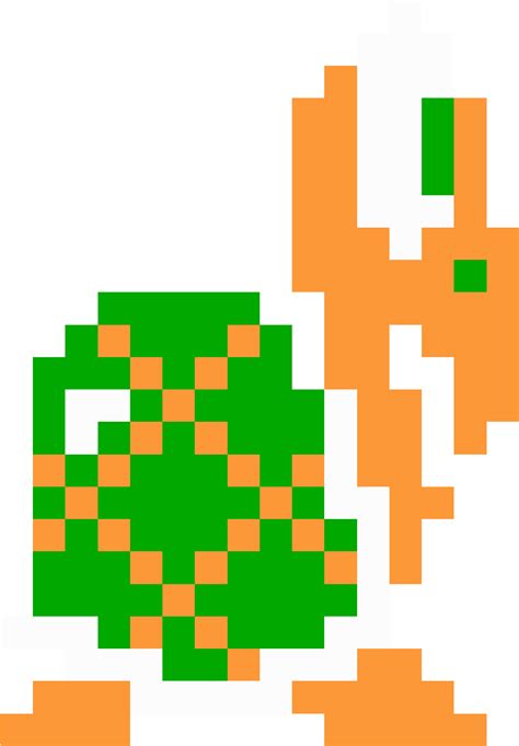 Sprite Png Super Mario Bros Pixel Koopa Troopa Free Transparent Png