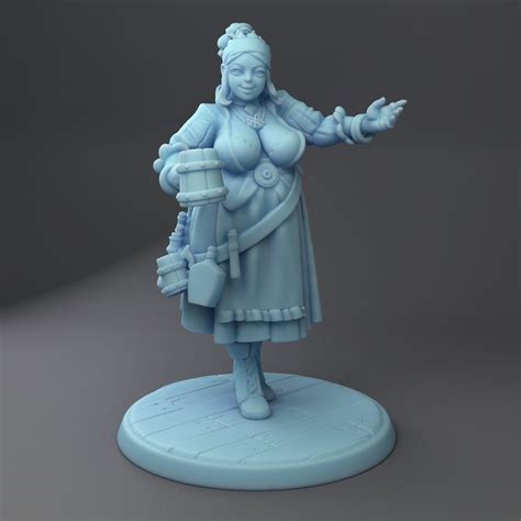 Josephine The Barkeep 32mm Or 28mm Fantasy Miniature D D Etsy In 2022