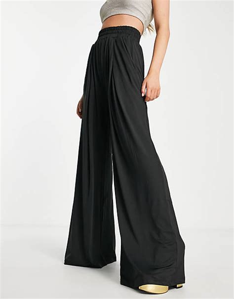 Unique21 Pantalon Ample Taille Haute Noir Asos