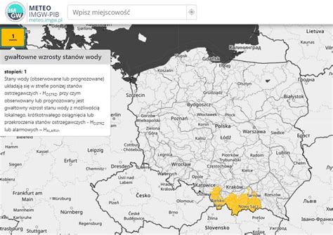 Uwaga na pogodę na południu Polski IMGW wydał ostrzeżenia przed