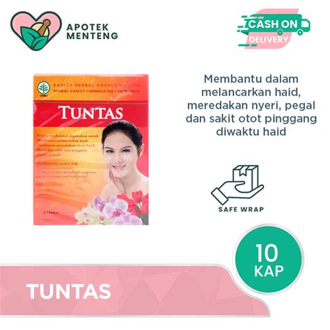 Jual Tuntas Kaplet Melancarkan Dan Meredakan Nyeri Haid Shopee