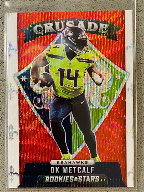 2021 Panini Rookies And Stars Crusade Red Wave Prizm Cr 9 Dk Metcalf