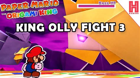 Paper Mario The Origami King Olly Boss Fight Guide Easy Origami Tutorial