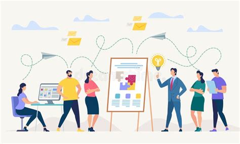 Network and Teamwork. Vector Illustration. Stock Vector - Illustration ...