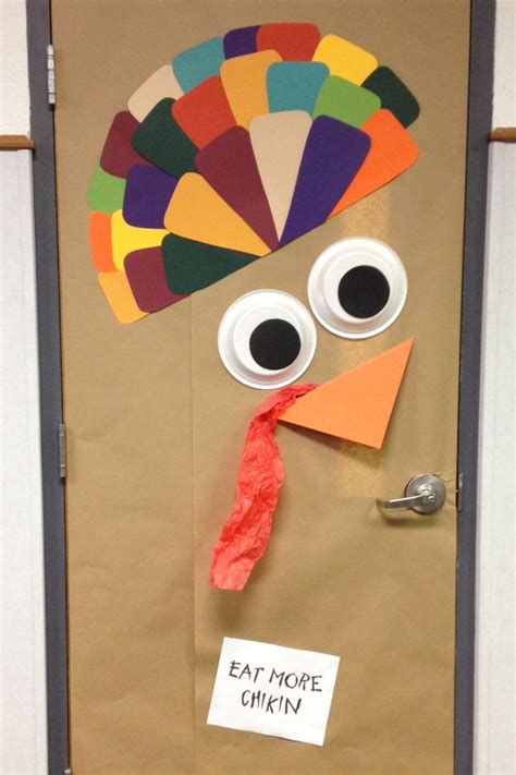 Turkey Door Decorations Love Our Office Door Thanksgiving