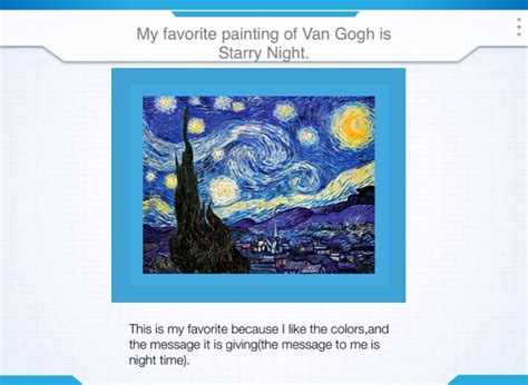 Vincent Van Gogh Screen On Flowvella Presentation Software For