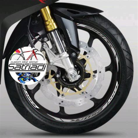 Jual Stiker Velg Sticker Motor Decal Honda CBR 250 RR Merah Putih Ring