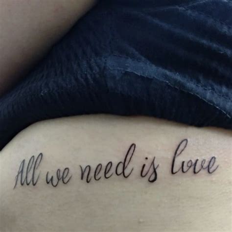 Top 68 All We Need Is Love Tattoo Latest In Cdgdbentre