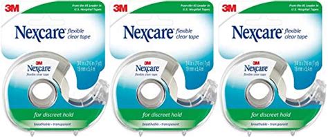 Nexcare Flexible Clear First Aid Tape Inch X Yards Pack Of