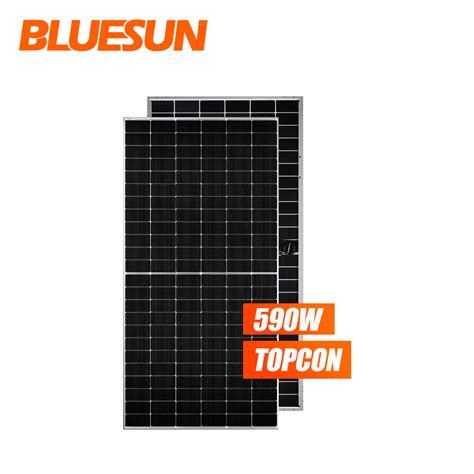 Acheter Panneaux Solaires Bluesun Half Cell Topcon Bifacial 580w