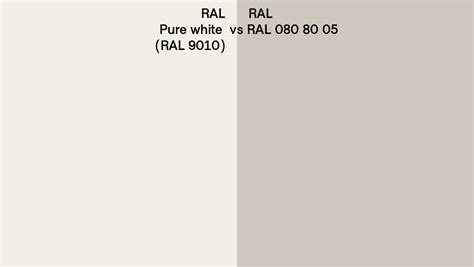 Ral Pure White Vs Ral Side By Side Comparison