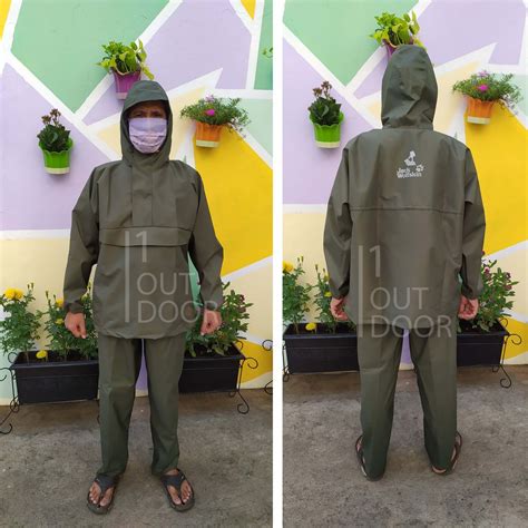 Jual Jas Hujan Setelan Jaket Celana Raincoat Jack Wolfskin Shopee